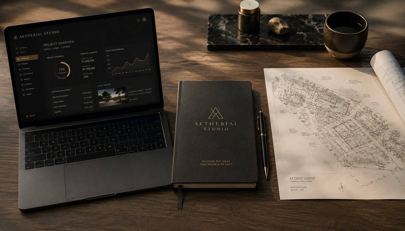 Aetherial Studio — project performance dashboard and blueprints