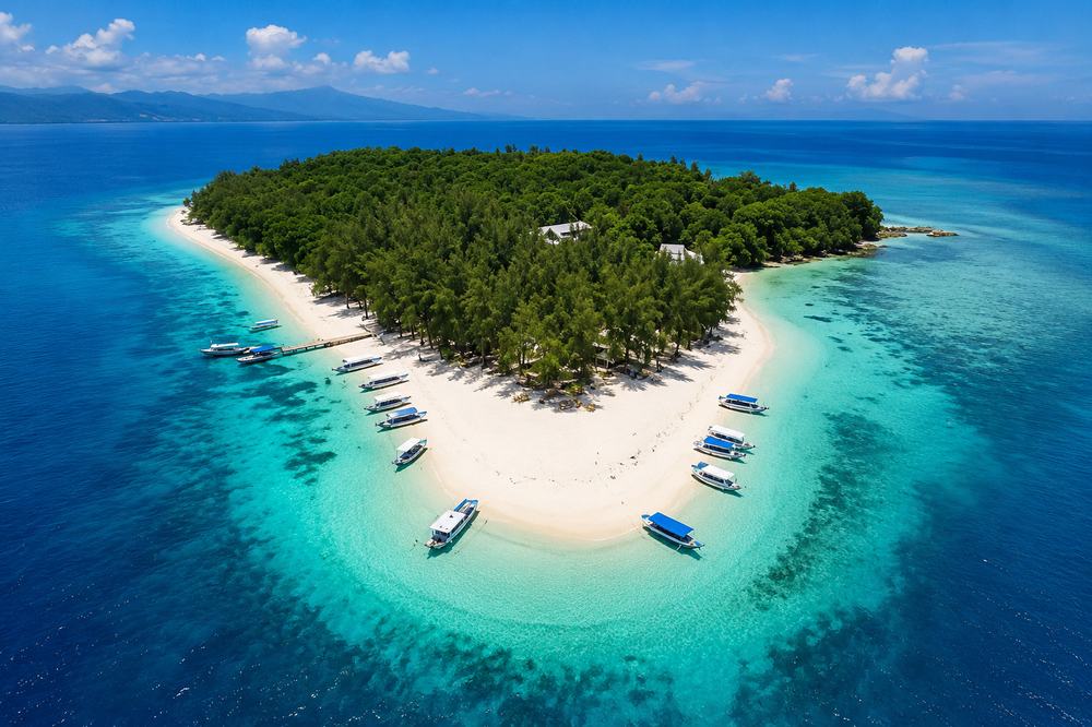 A quieter, lesser-known Gili island near Lombok, Indonesia
