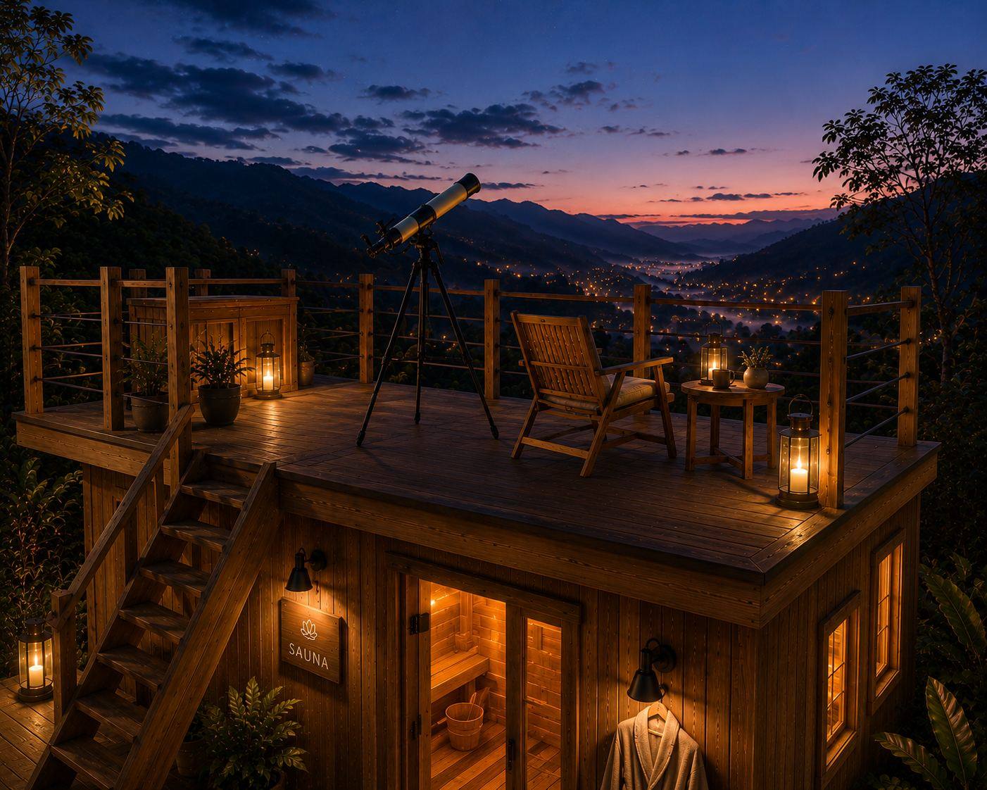 Observatory Deck & Sauna Pavilion